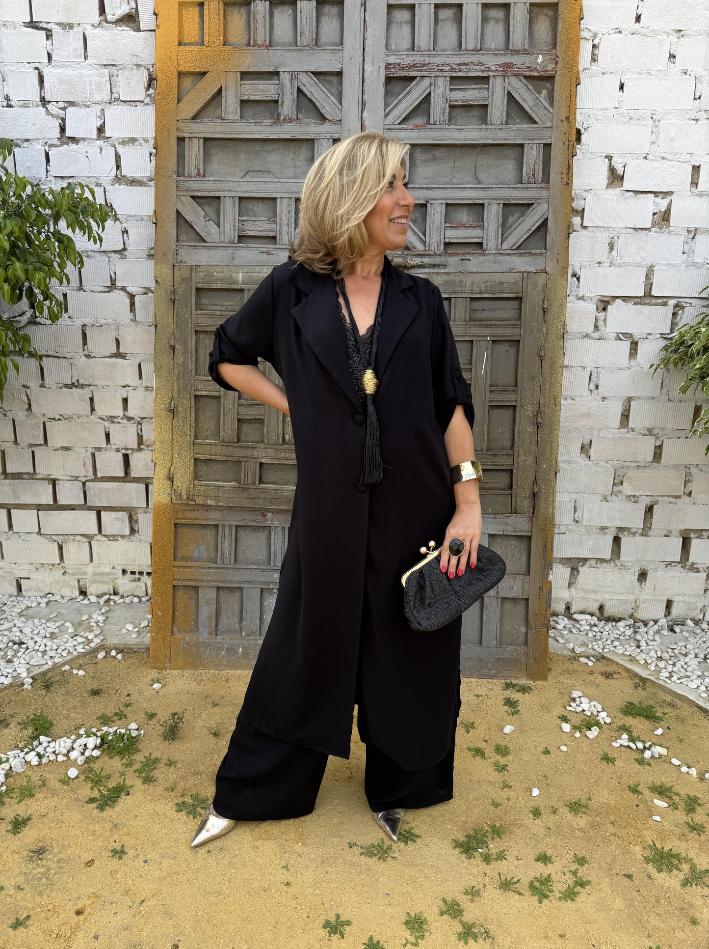 TRAJE CHAQUETA LARGO
