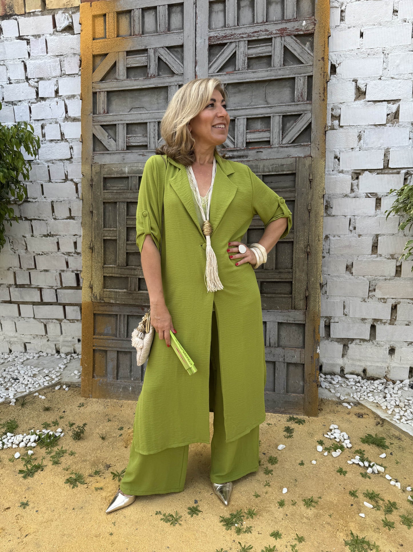 TRAJE CHAQUETA LARGO