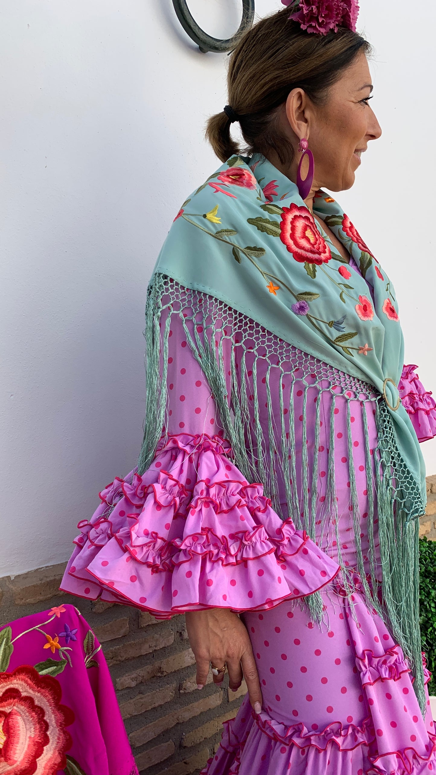 TRAJE LOLA FLAMENCO VERMELHO