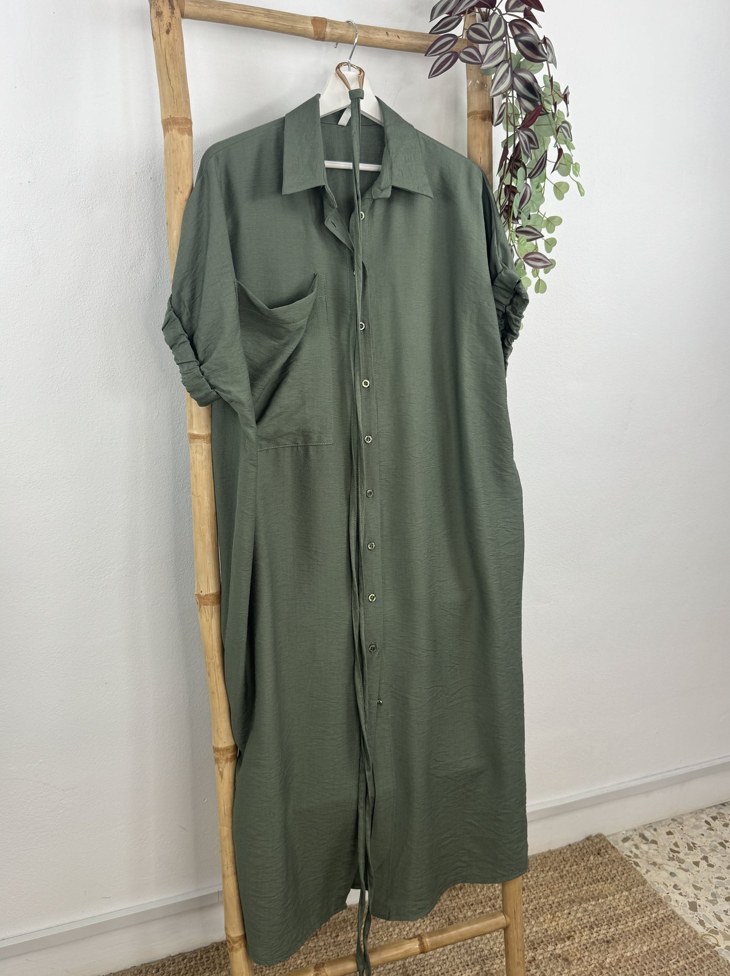 VESTIDO CAMISERO GOMA