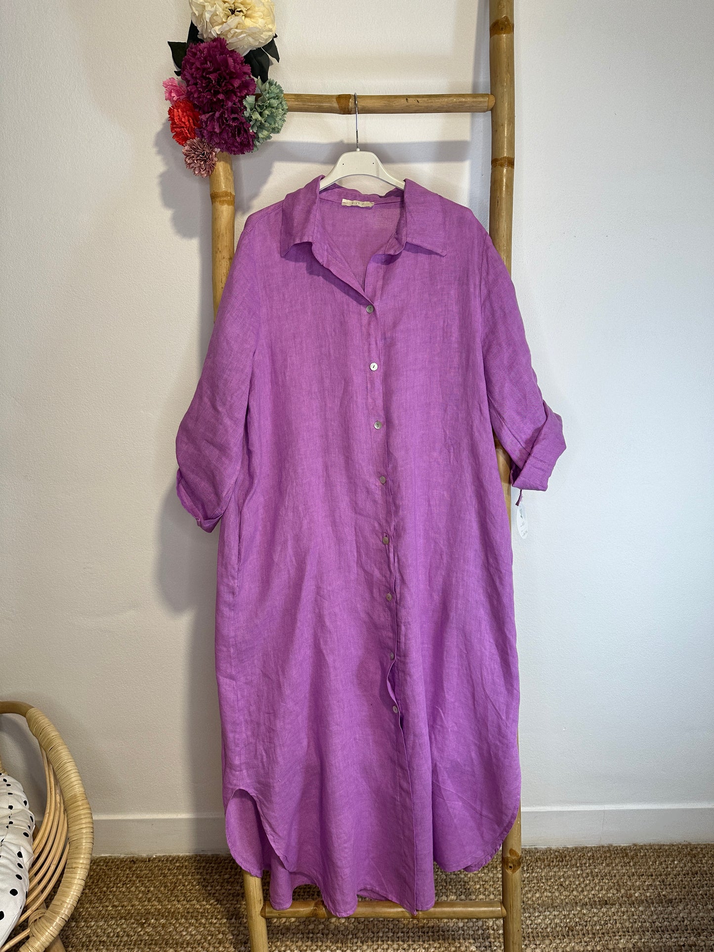 VESTIDO CAMISA DE LINHO