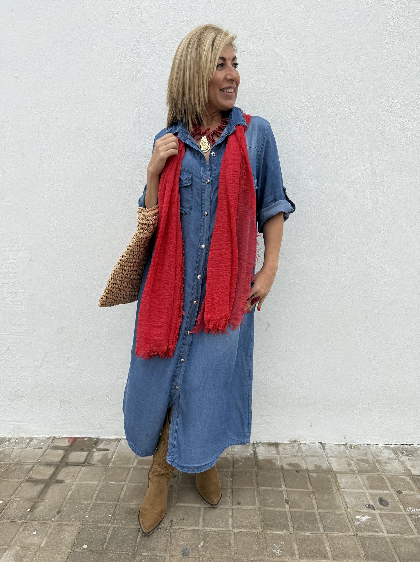 VESTIDO CAMISERO VAQUERO