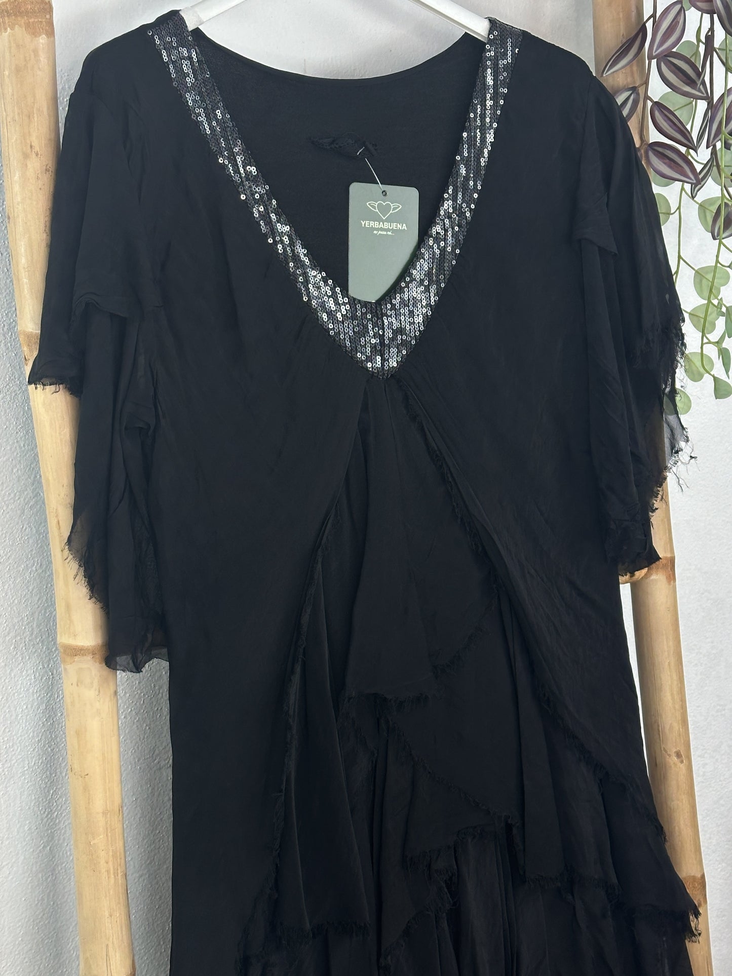 VESTIDO EMBRUJO MANGA CORTA