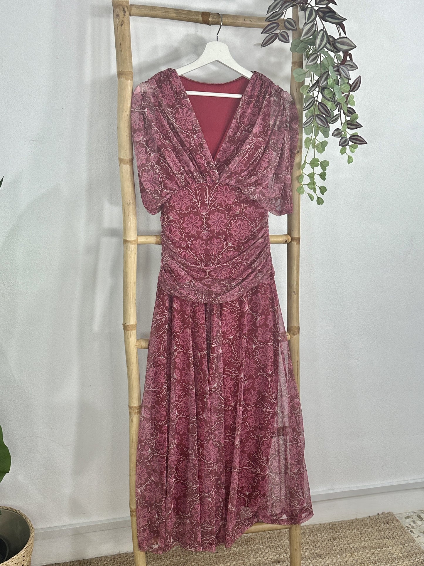 VESTIDO TUL LARGO FLORES