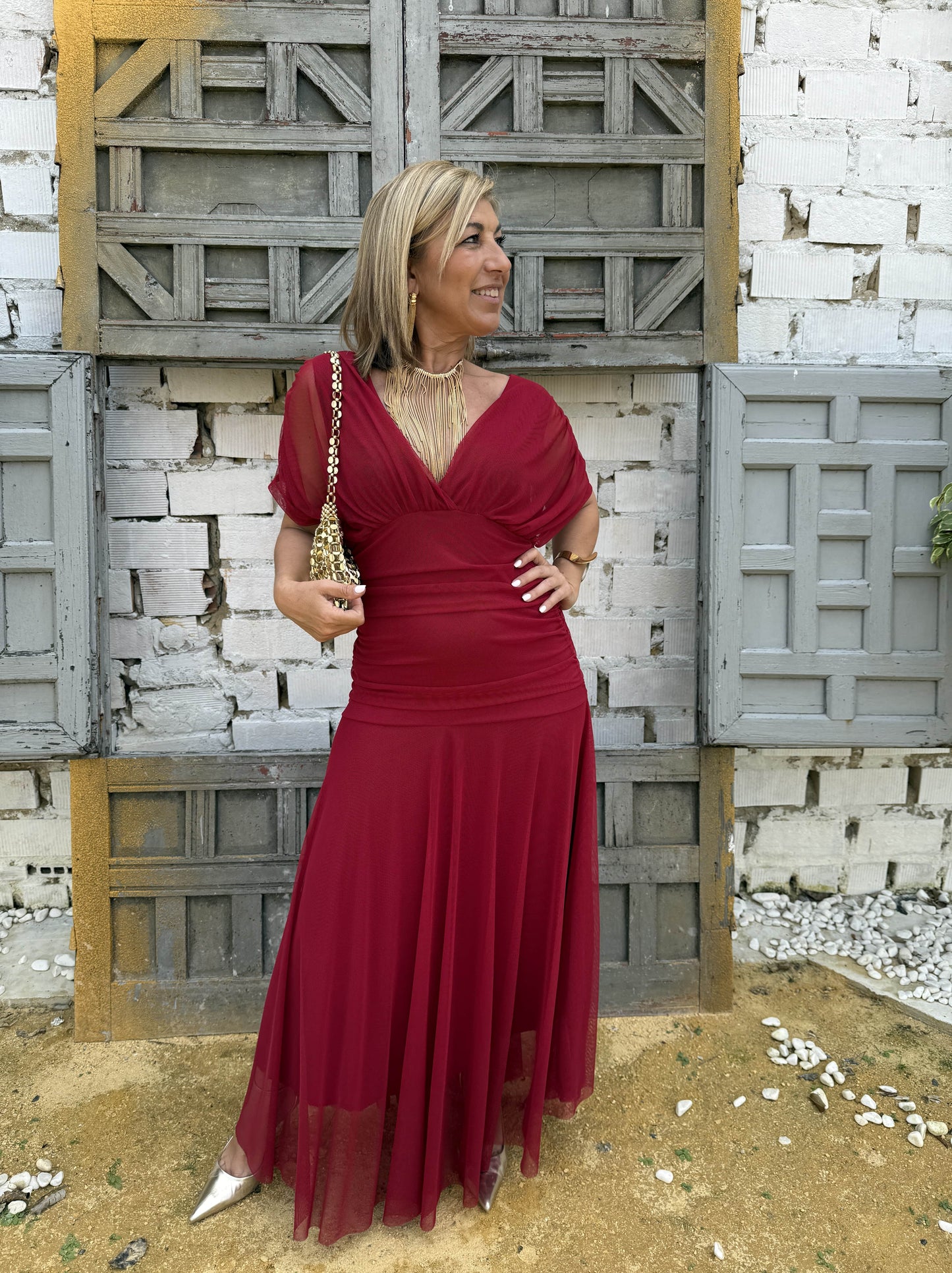 VESTIDO TUL LARGO