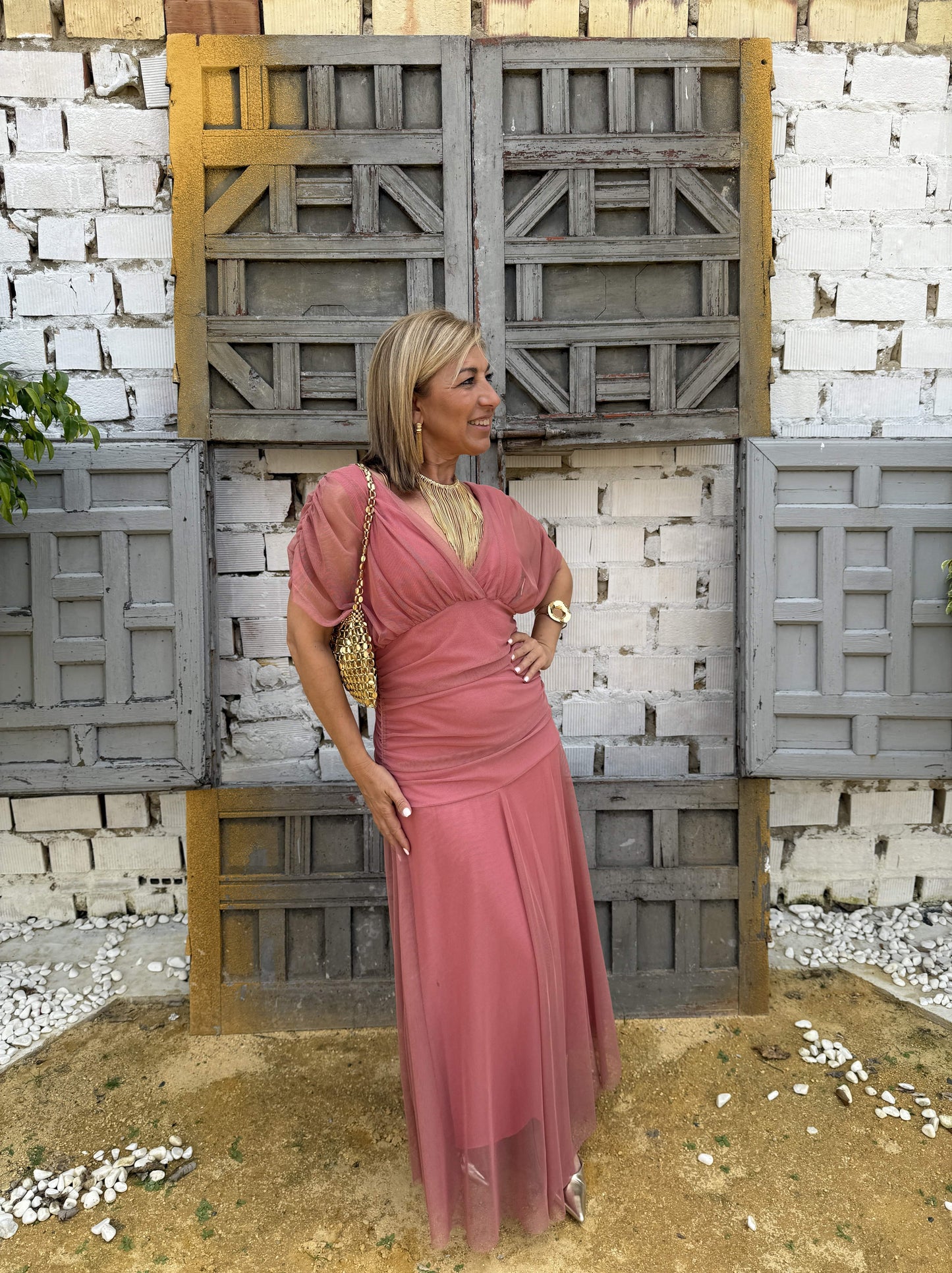 VESTIDO TUL LARGO