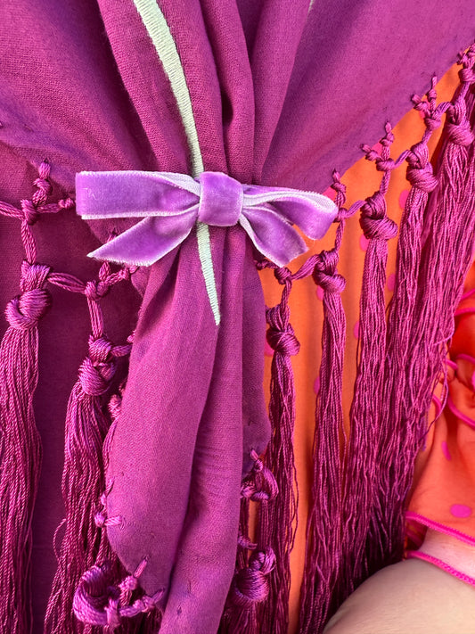 BROCHE LAZO TERCIOPELO MINI