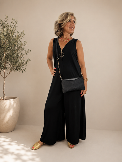 ZIPPER JUMPSUIT