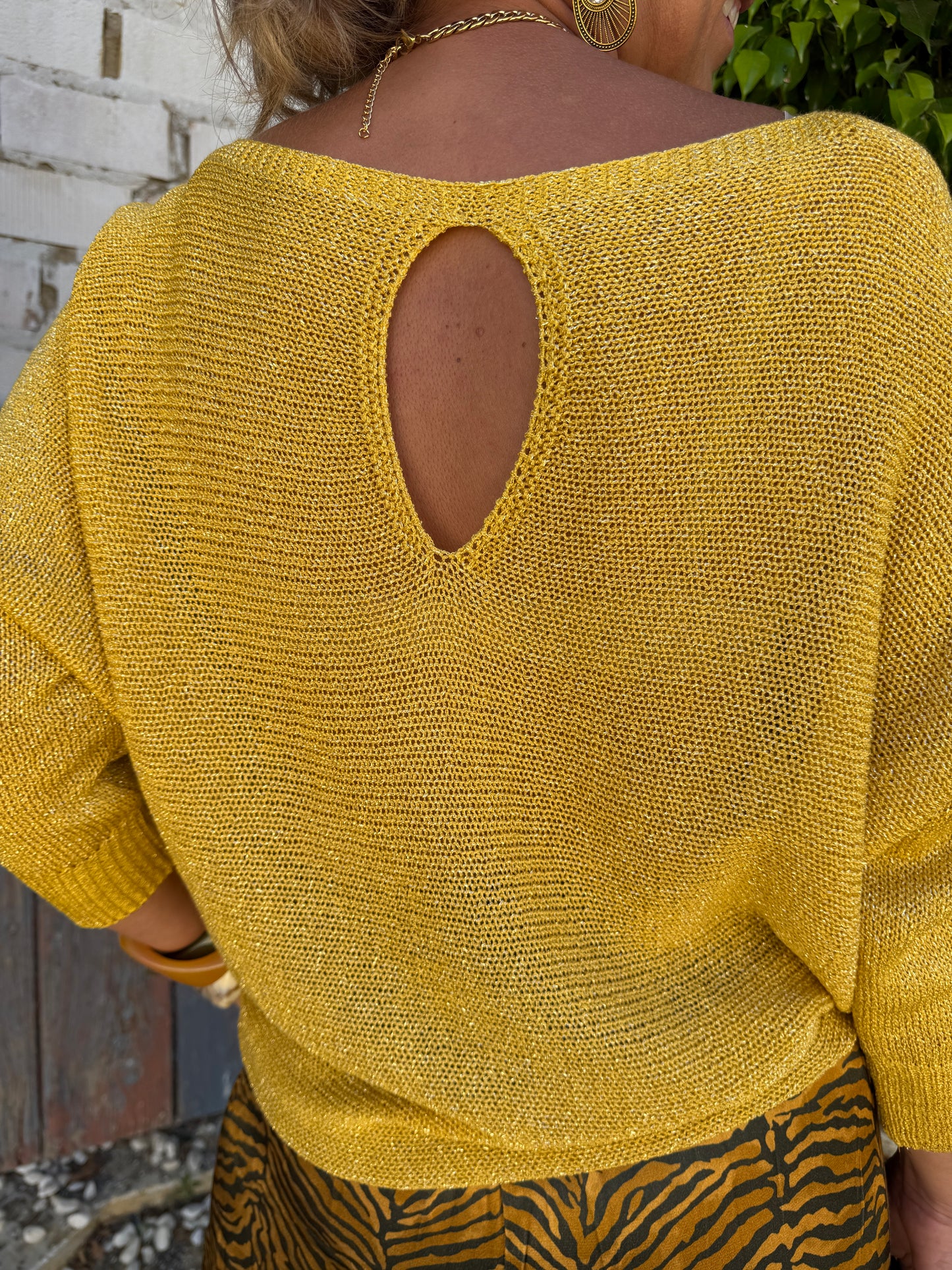 JERSEY BRILLO APERTURA ESPALDA