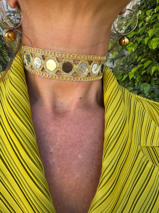 CHOKER ESPEJUELOS FINO