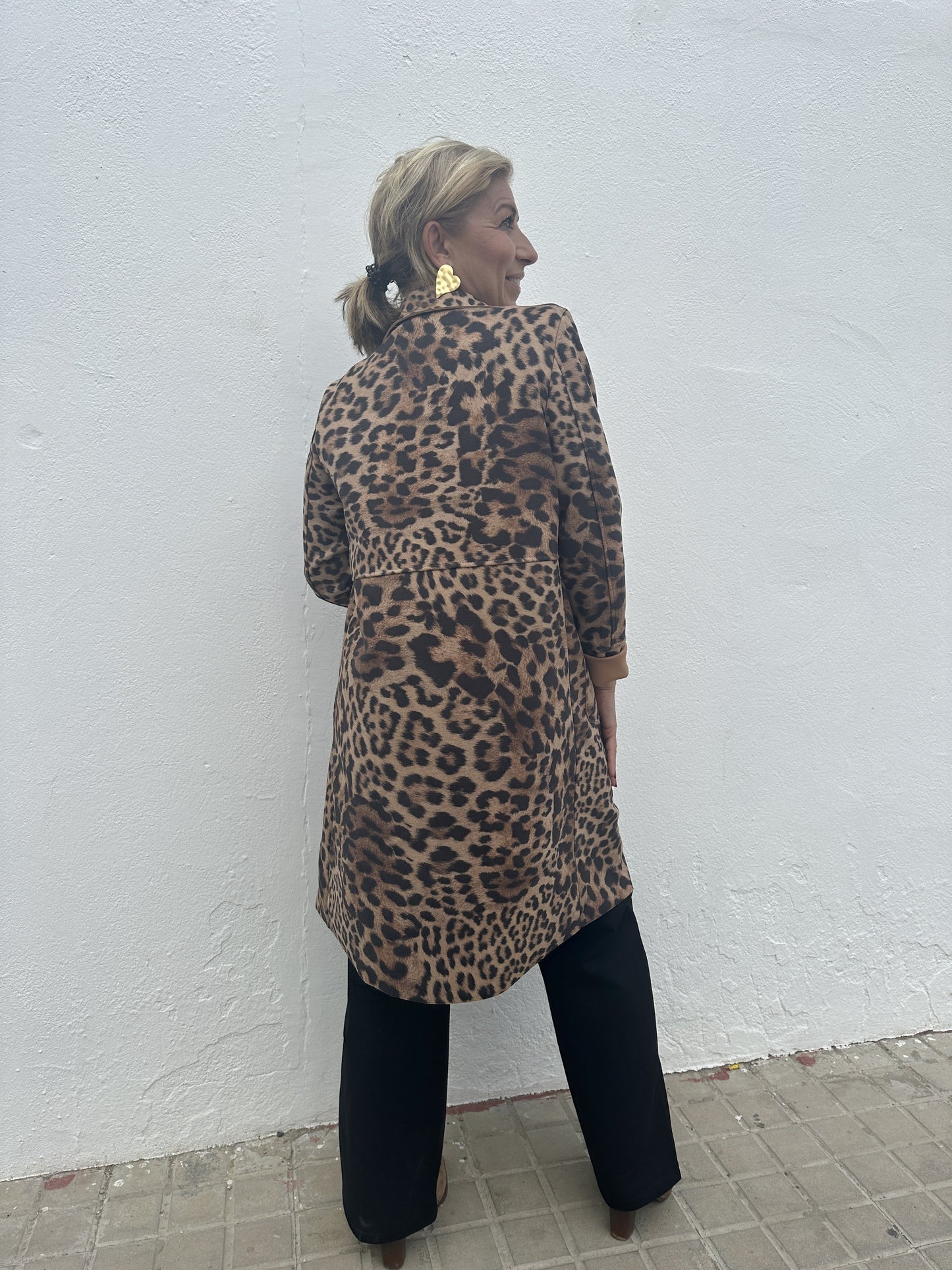 ABRIGO ANTELINA ANIMAL PRINT