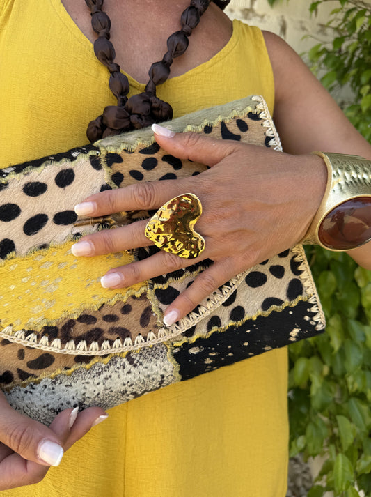 ANILLO CORAZÓN IRREGULAR