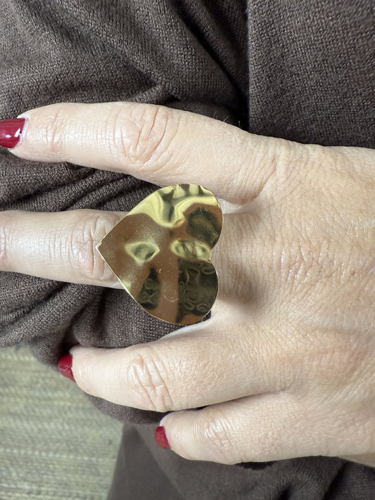 ANILLO CORAZÓN RELIEVE