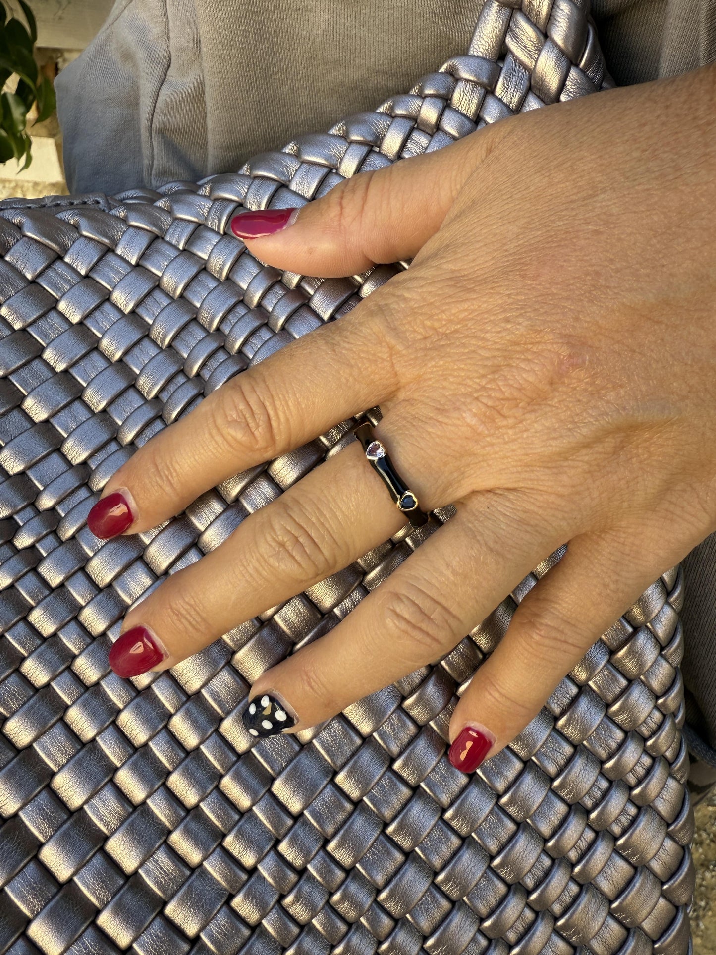 ANILLO ESMALTADO CORAZÓN