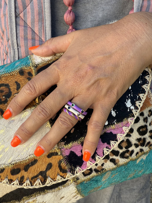 ANILLO ESMALTADO CORAZÓN