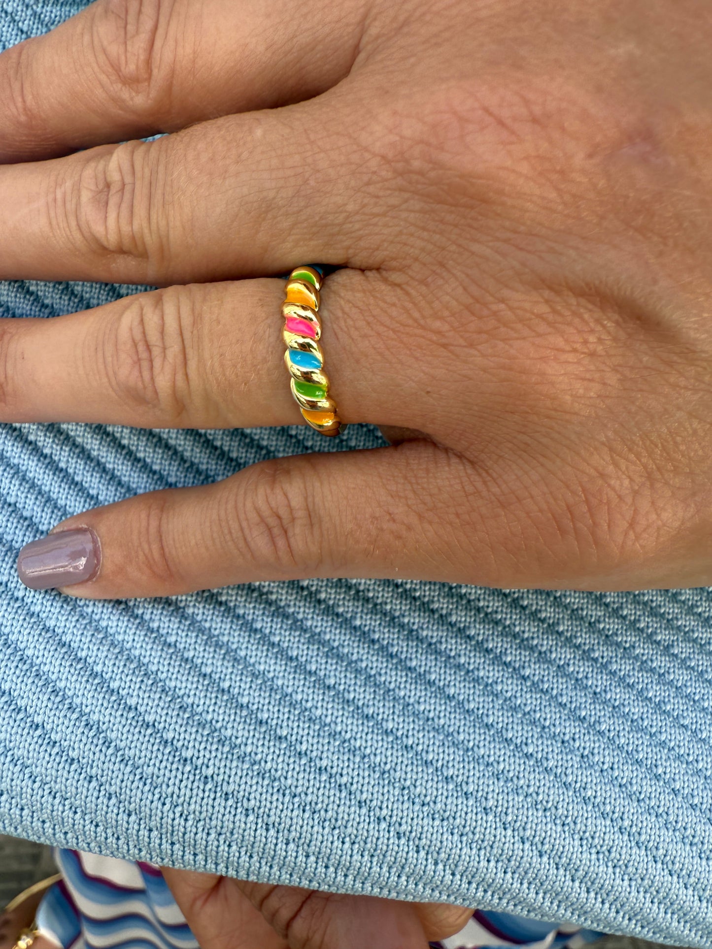 ANILLO ESMALTADO VINTAGE