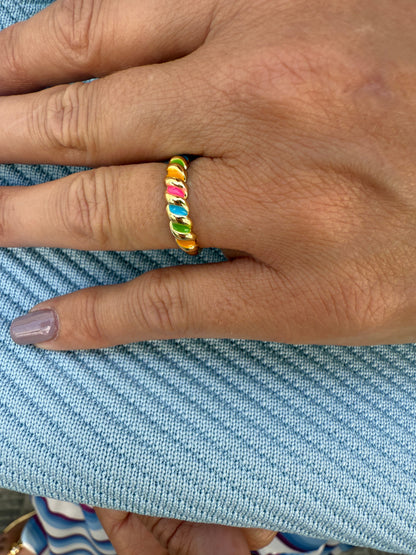 ANILLO ESMALTADO VINTAGE