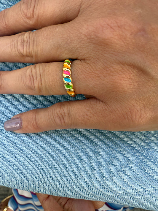 ANILLO ESMALTADO VINTAGE