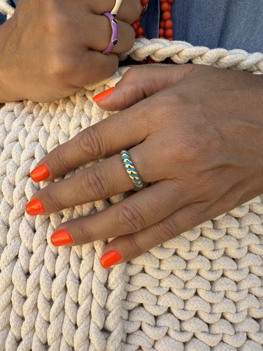 ANILLO ESMALTADO VINTAGE