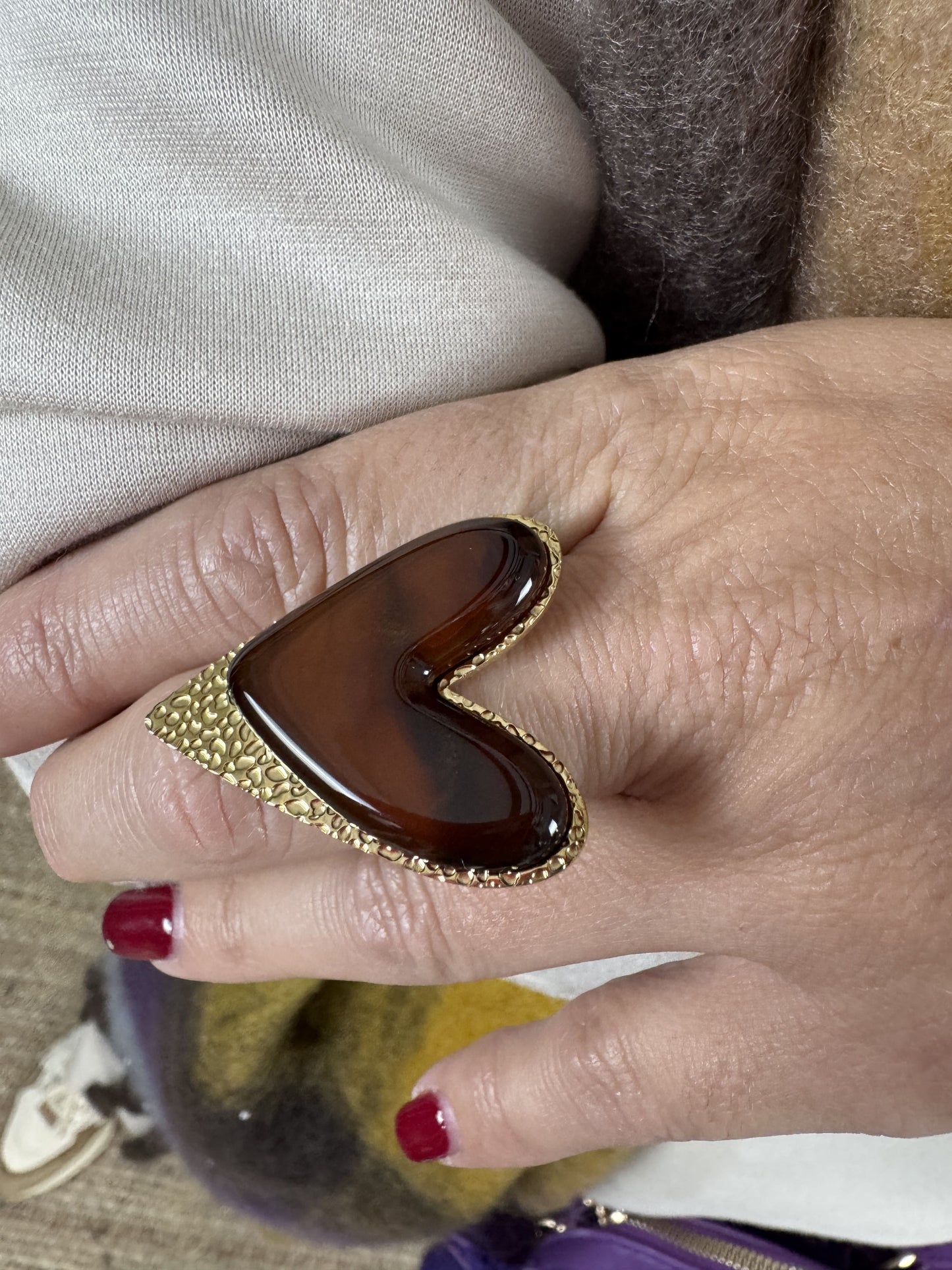 ANILLO PIEDRA CORAZÓN