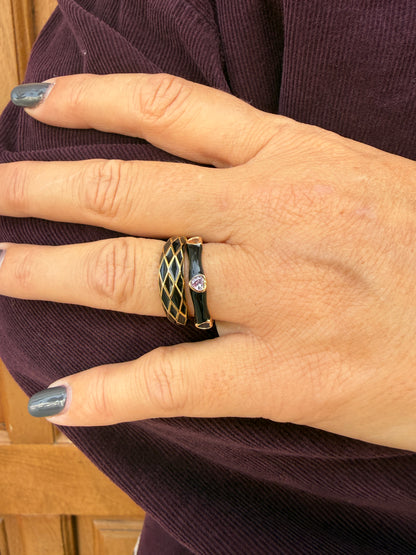 ANILLO ESMALTADO CORAZÓN