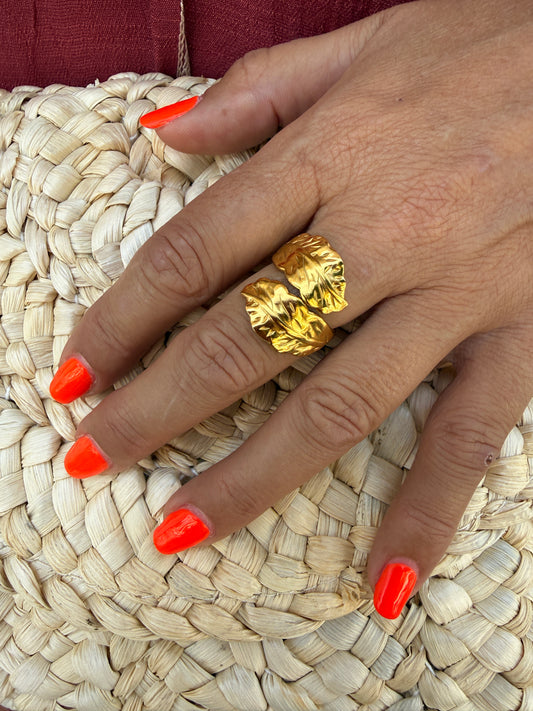 ANILLO DOBLE  HOJA
