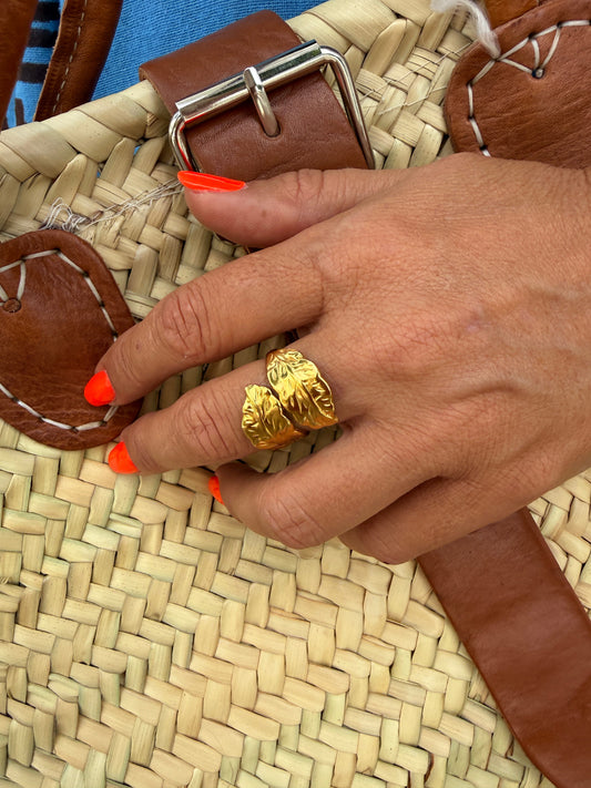 ANILLO DOBLE  HOJA