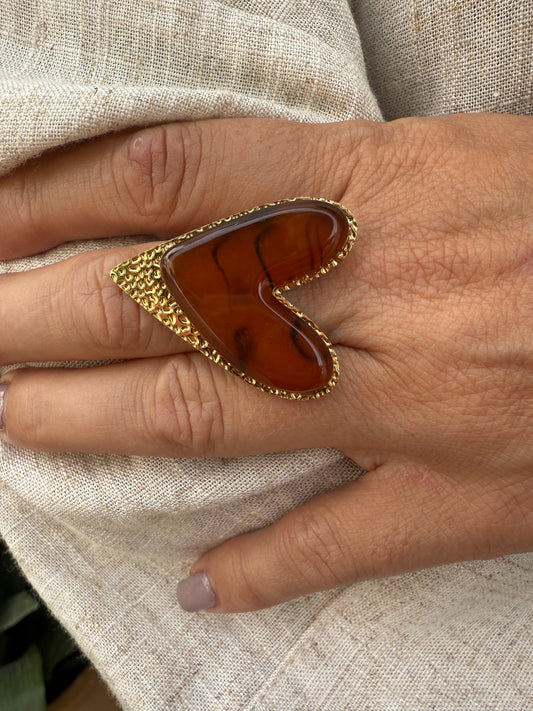 ANILLO PIEDRA CORAZÓN