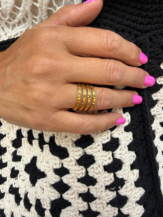 ANILLO RAYAS RELIEVE