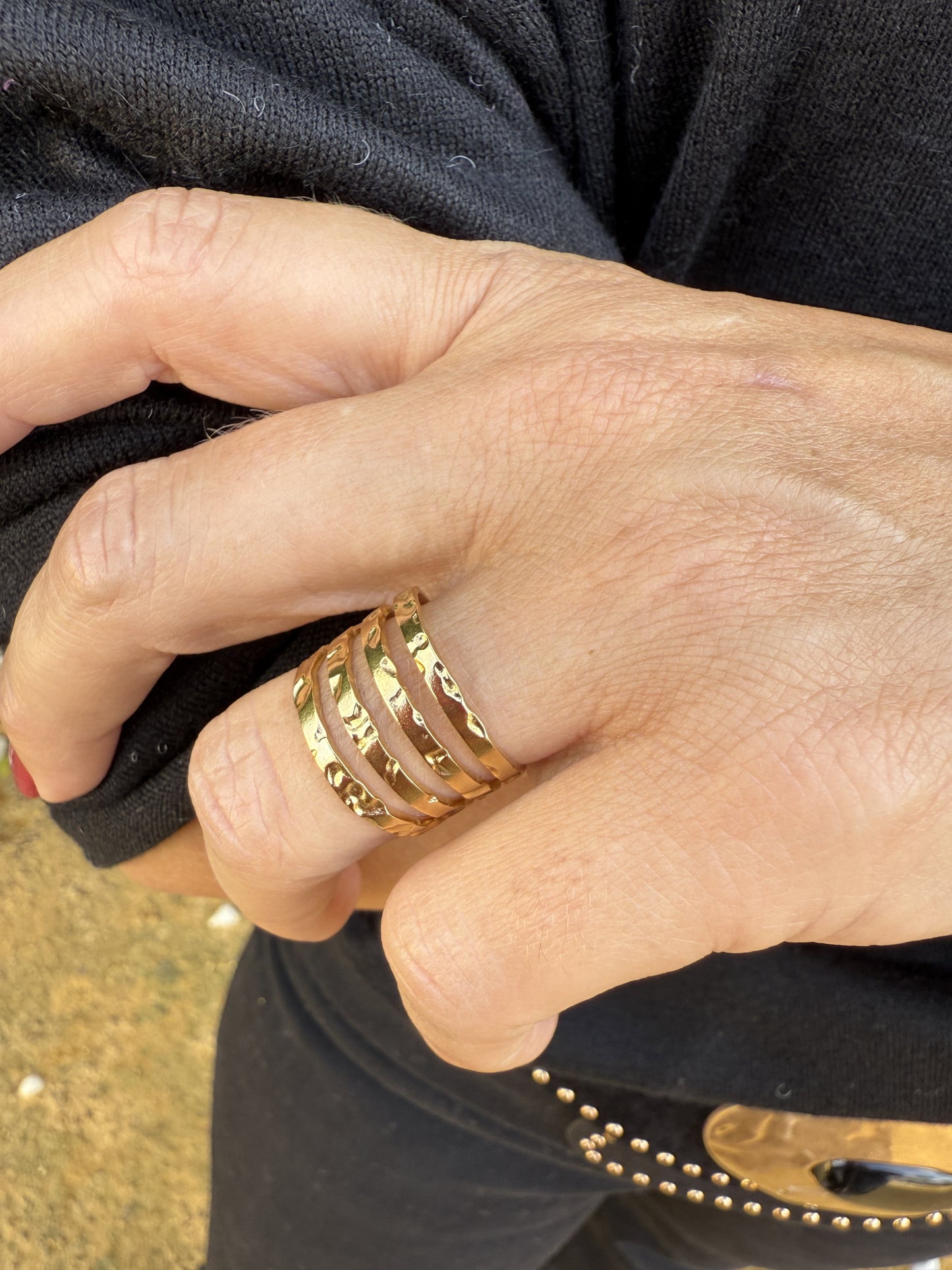 ANILLO RAYAS RELIEVE