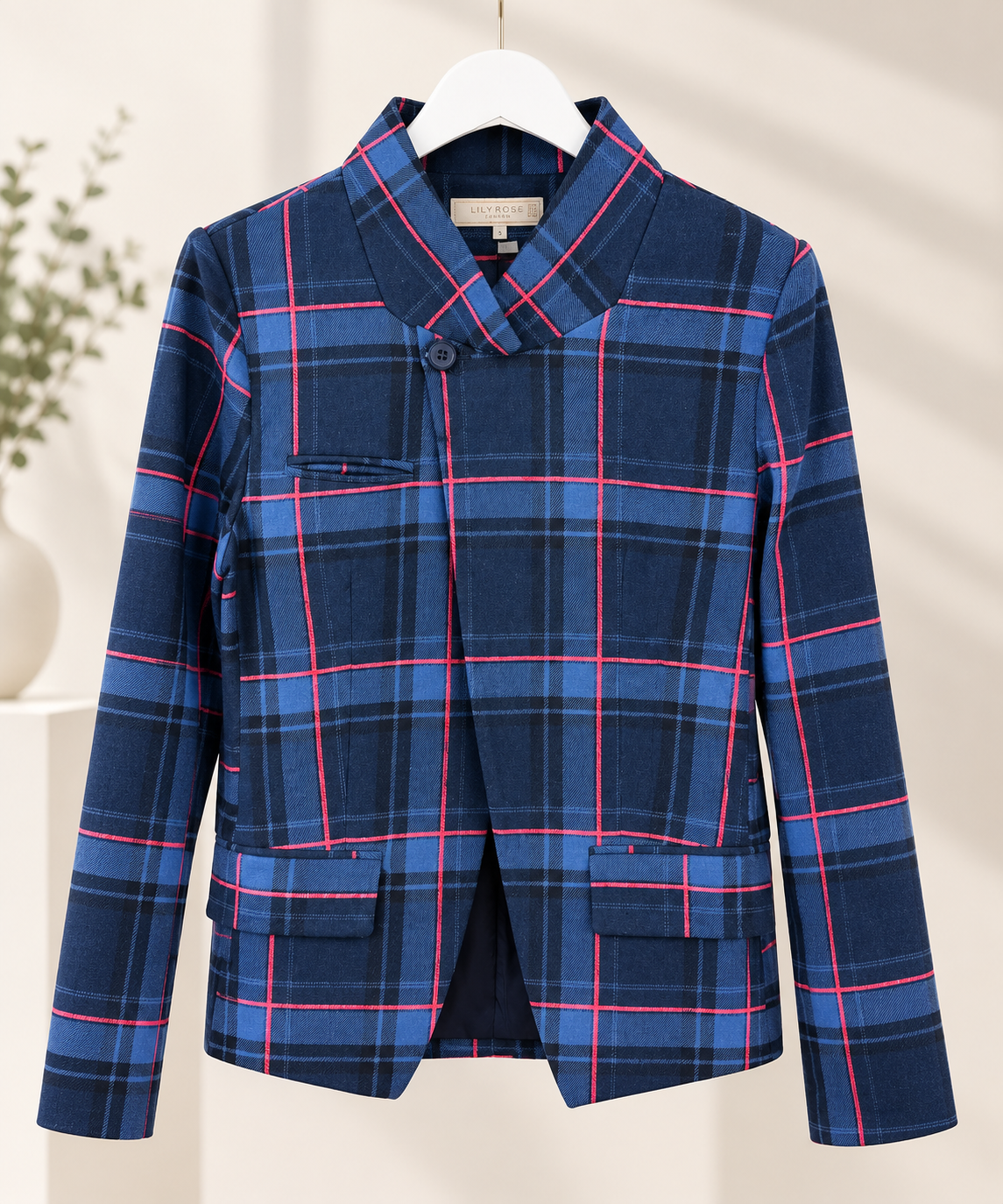 BLAZER PAÑO CRUZADA