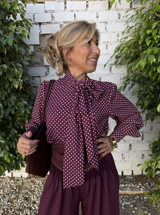 BLUSA LAZO LUNARES