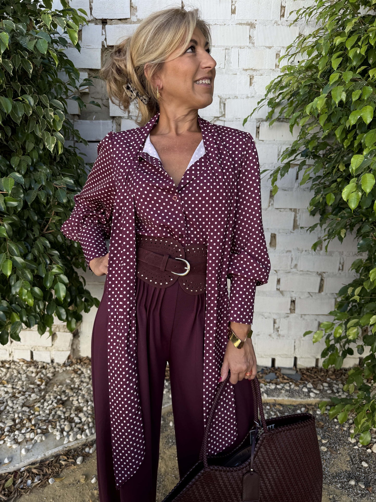 BLUSA LAZO LUNARES