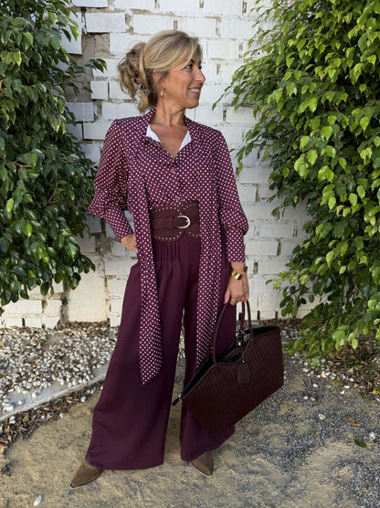 BLUSA LAZO LUNARES