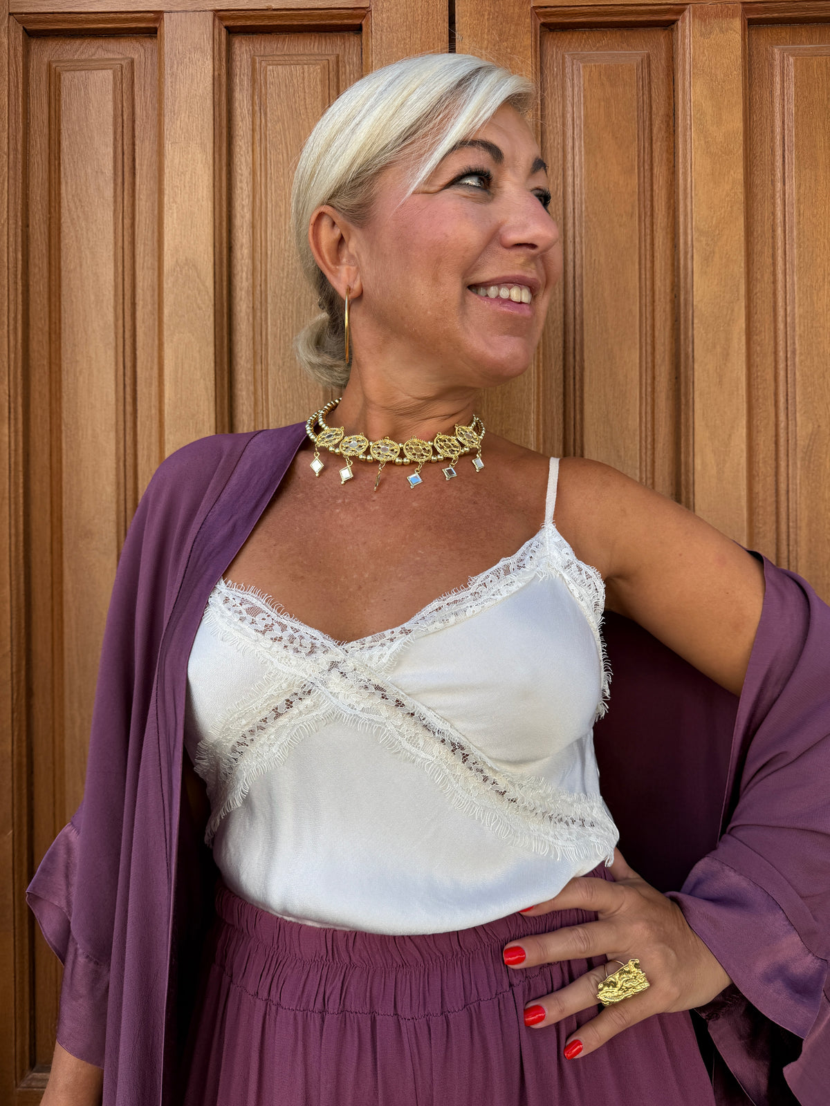 BLUSA LINGERIE DE RENDA