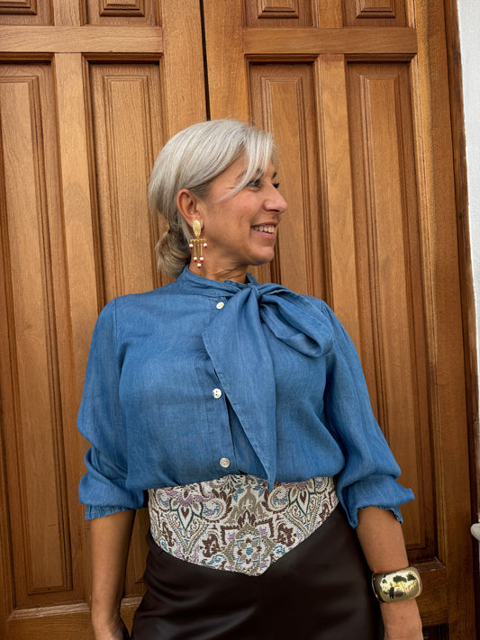 BLUSA VAQUERA LAZO