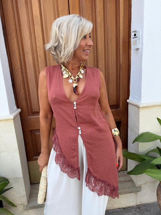 BLUSA ENCAJE BAJO