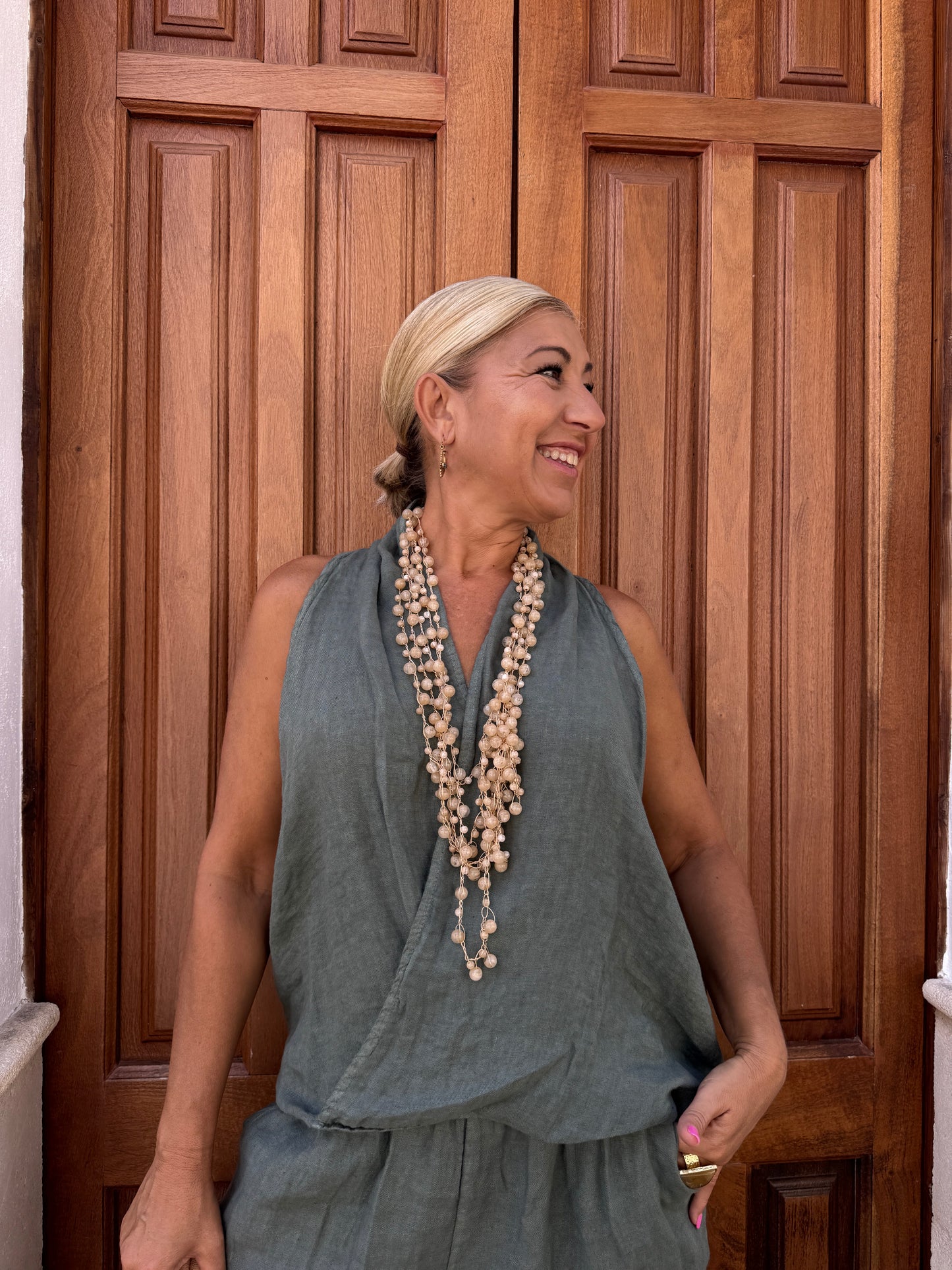 BLUSA LINO CRUZADA