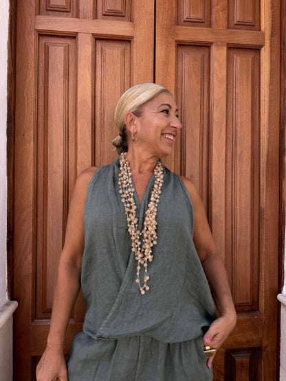 BLUSA LINO CRUZADA