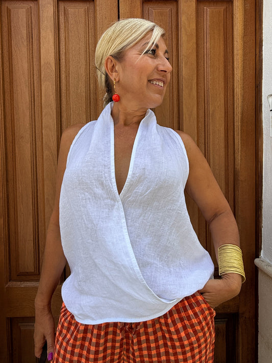 BLUSA LINO CRUZADO