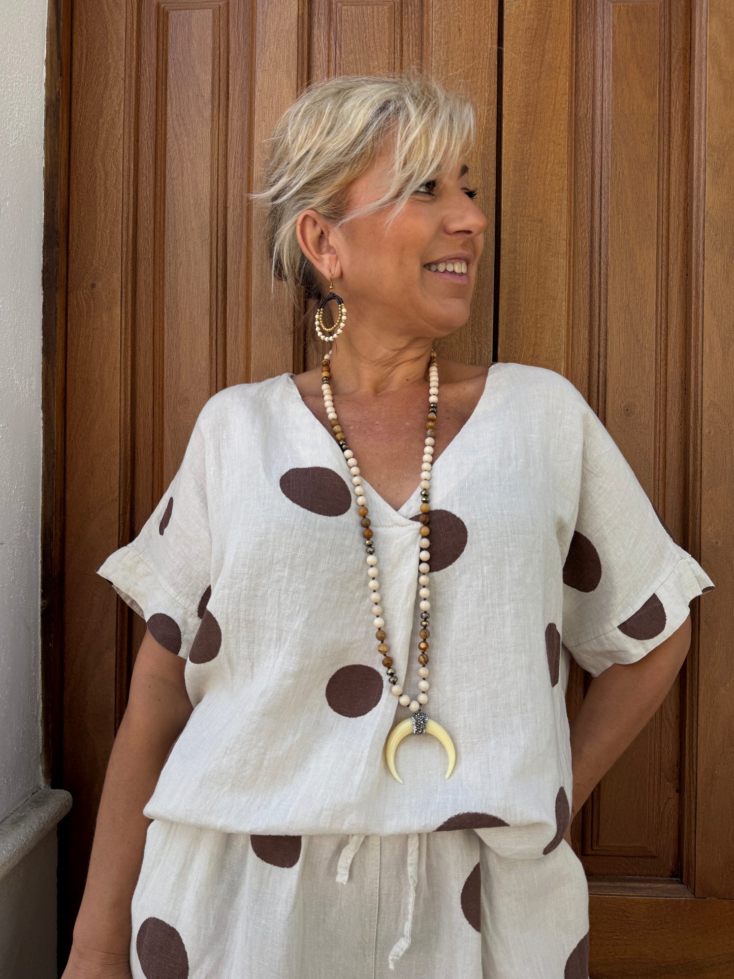 BLUSA LINO LUNARES