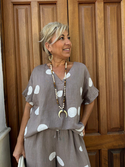 BLUSA LINO LUNARES