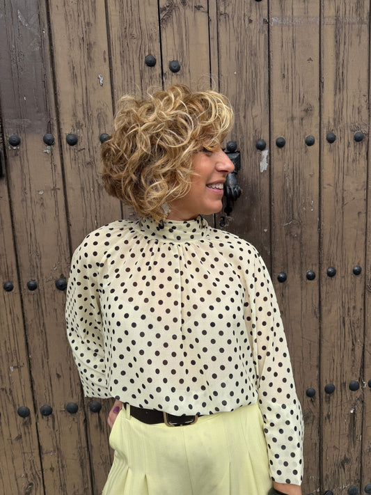 BLUSA TRANSPARENCIA LUNARES