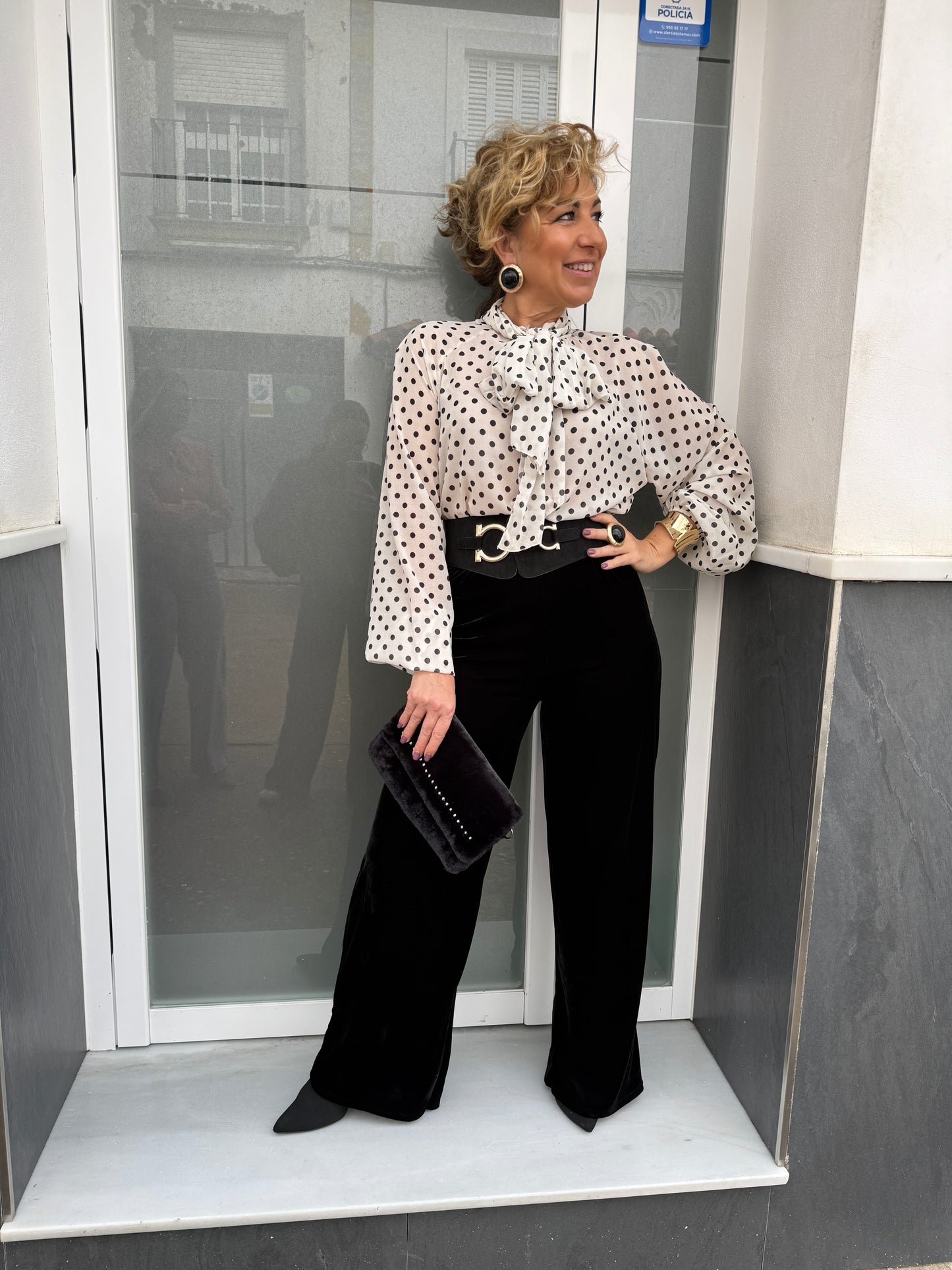 BLUSA TRANSPARENCIA LUNARES