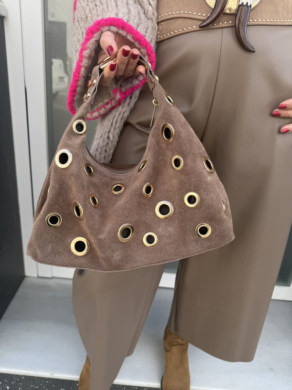 BOLSO ANTELINA CÍRCULOS – YERBABUENA MODA
