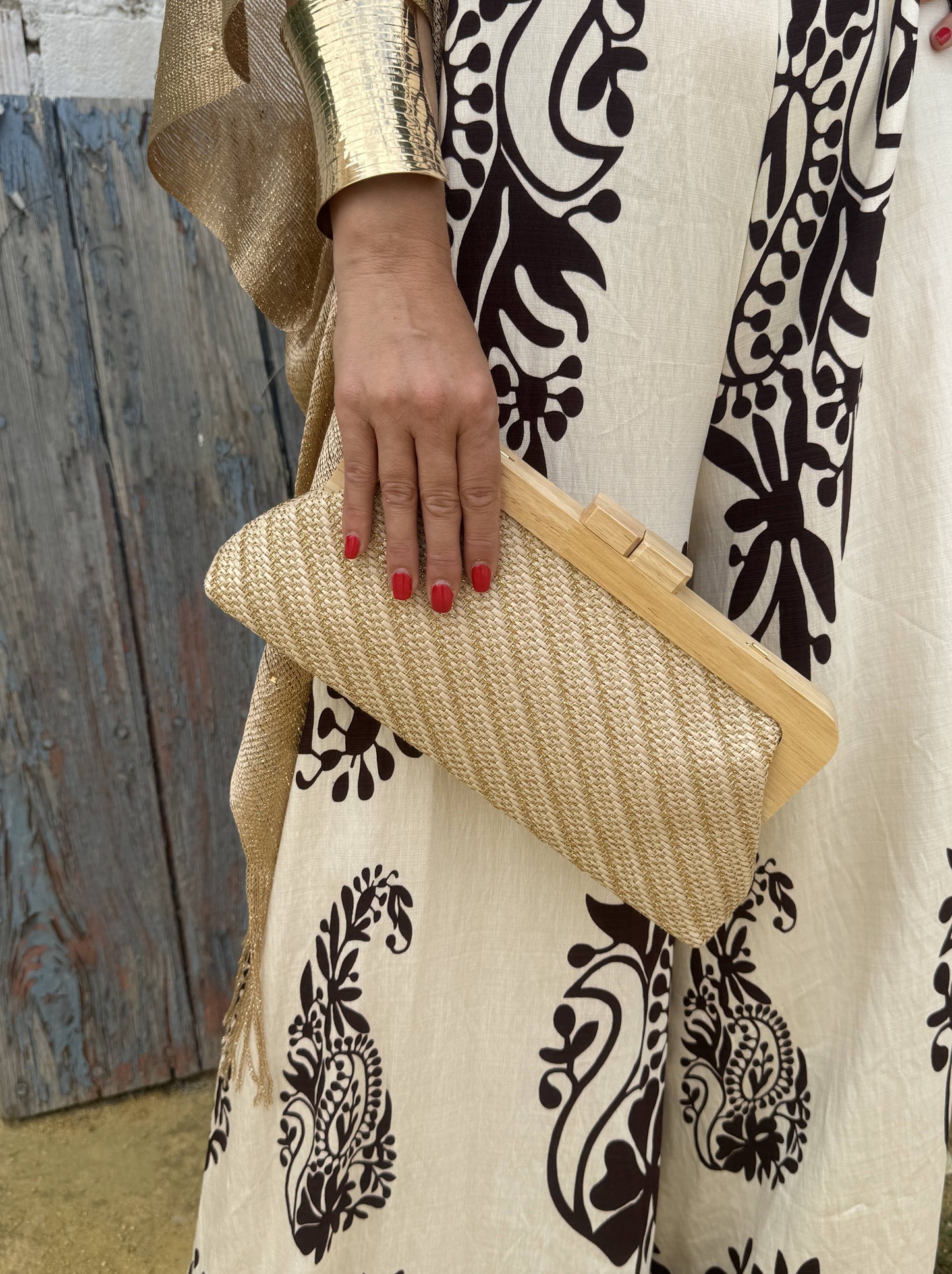 BOLSO BAGUETTE BRILLO