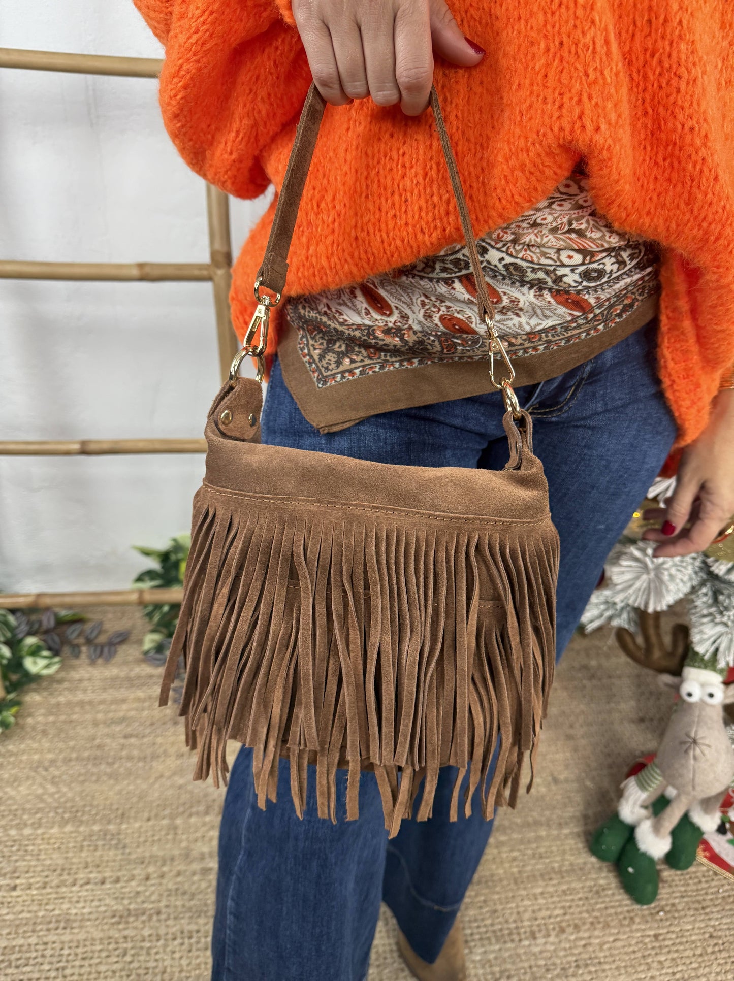 BOLSO BOMBONERA FLECOS