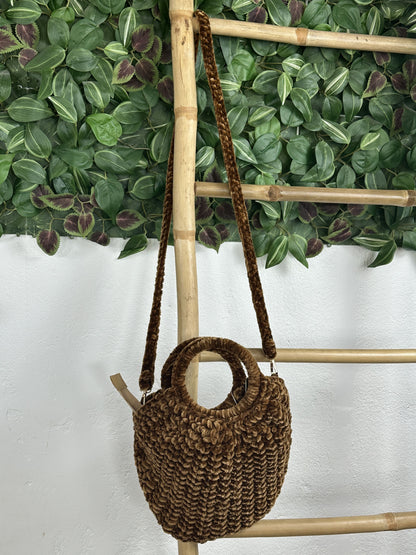 BOLSO CHENILLA ASA REDONDA