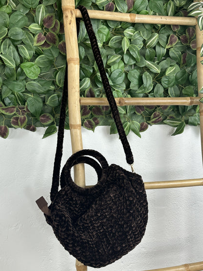 BOLSO CHENILLA ASA REDONDA