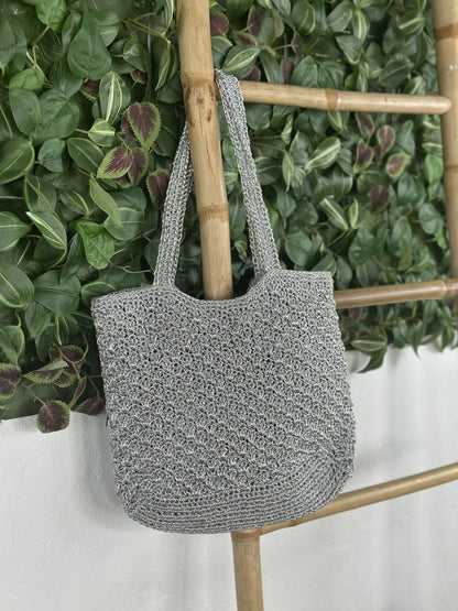 BOLSO CROCHÉ METALIZADO